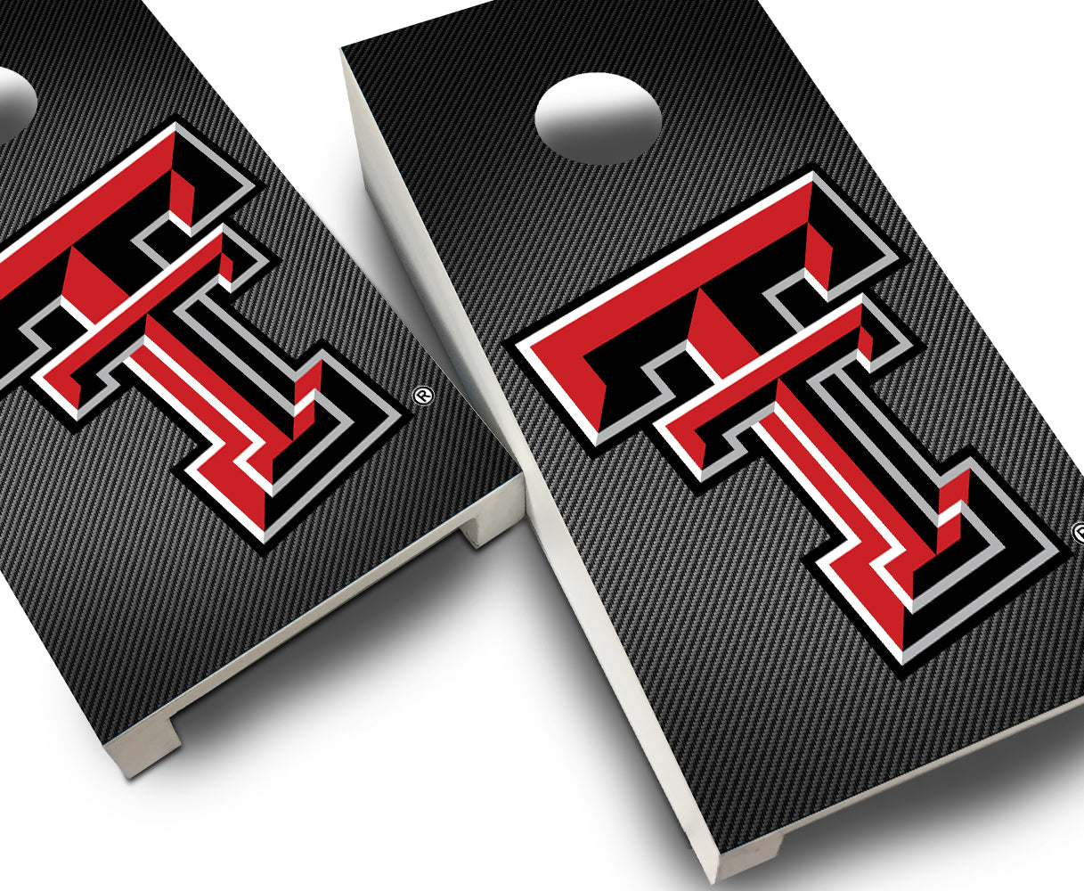 "Texas Tech Slanted" Tabletop Cornhole Boards