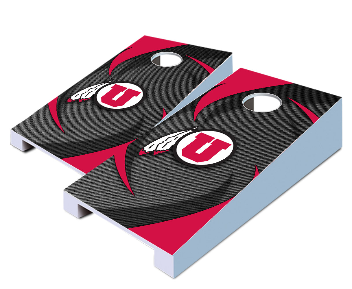 "Utah Swoosh" Tabletop Cornhole Boards