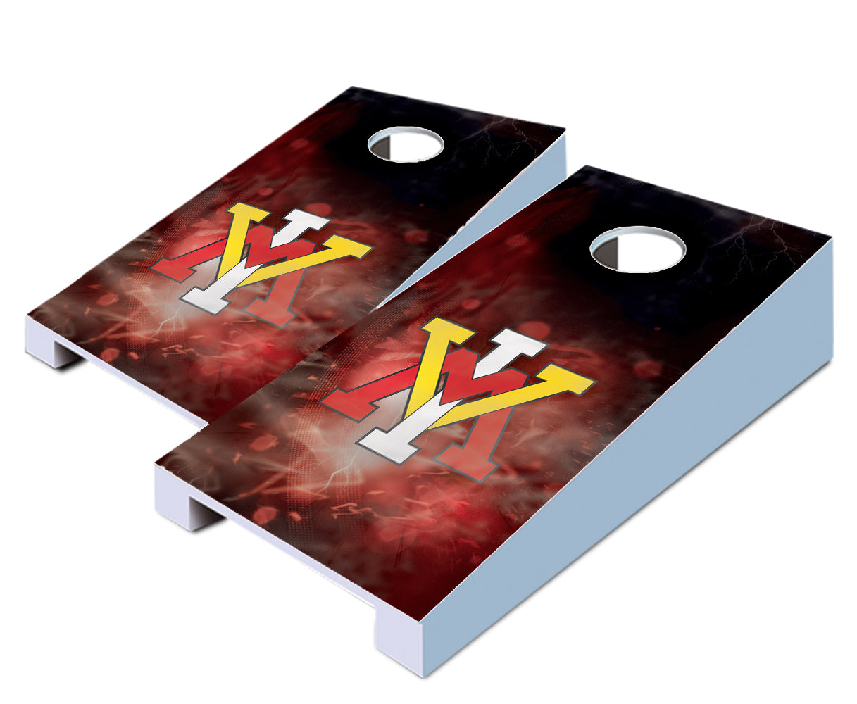 "VMI Smoke" Tabletop Cornhole Boards