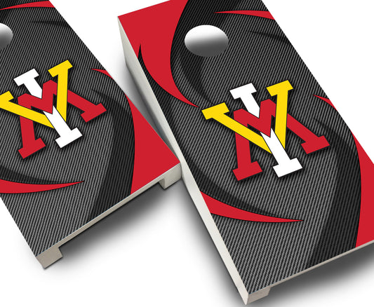 "VMI Swoosh" Tabletop Cornhole Boards