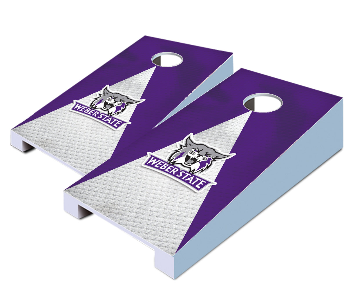"Weber State Jersey" Tabletop Cornhole Boards