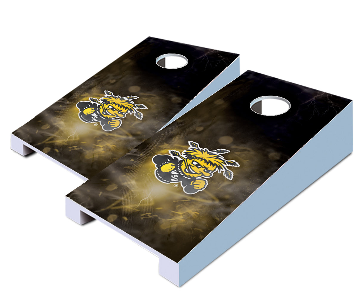 "Wichita State Smoke" Tabletop Cornhole Boards