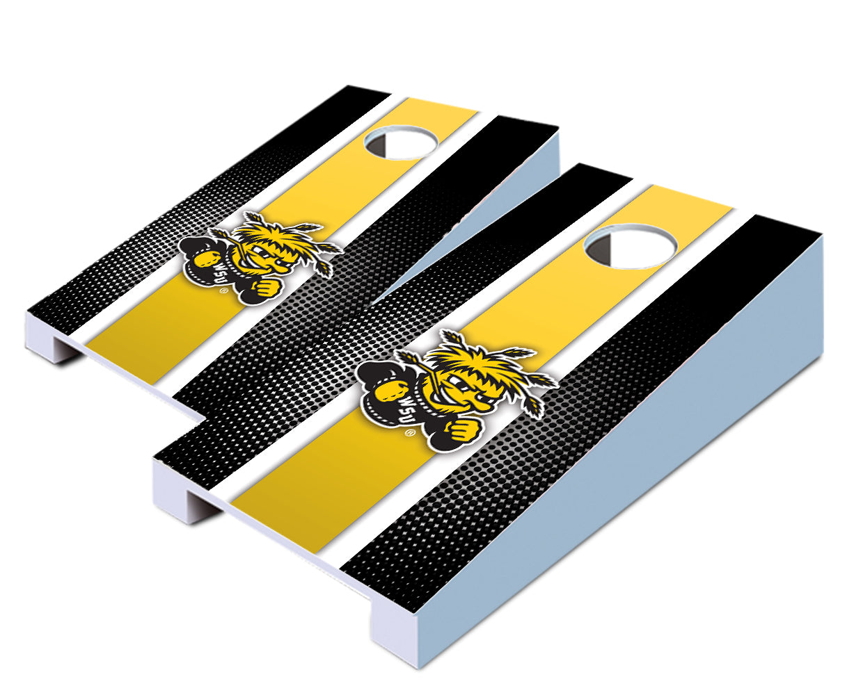 "Wichita State Striped" Tabletop Cornhole Boards