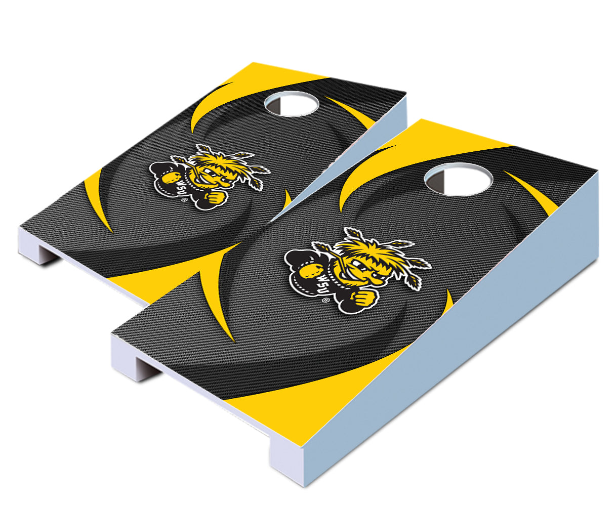 "Wichita State Swoosh" Tabletop Cornhole Boards