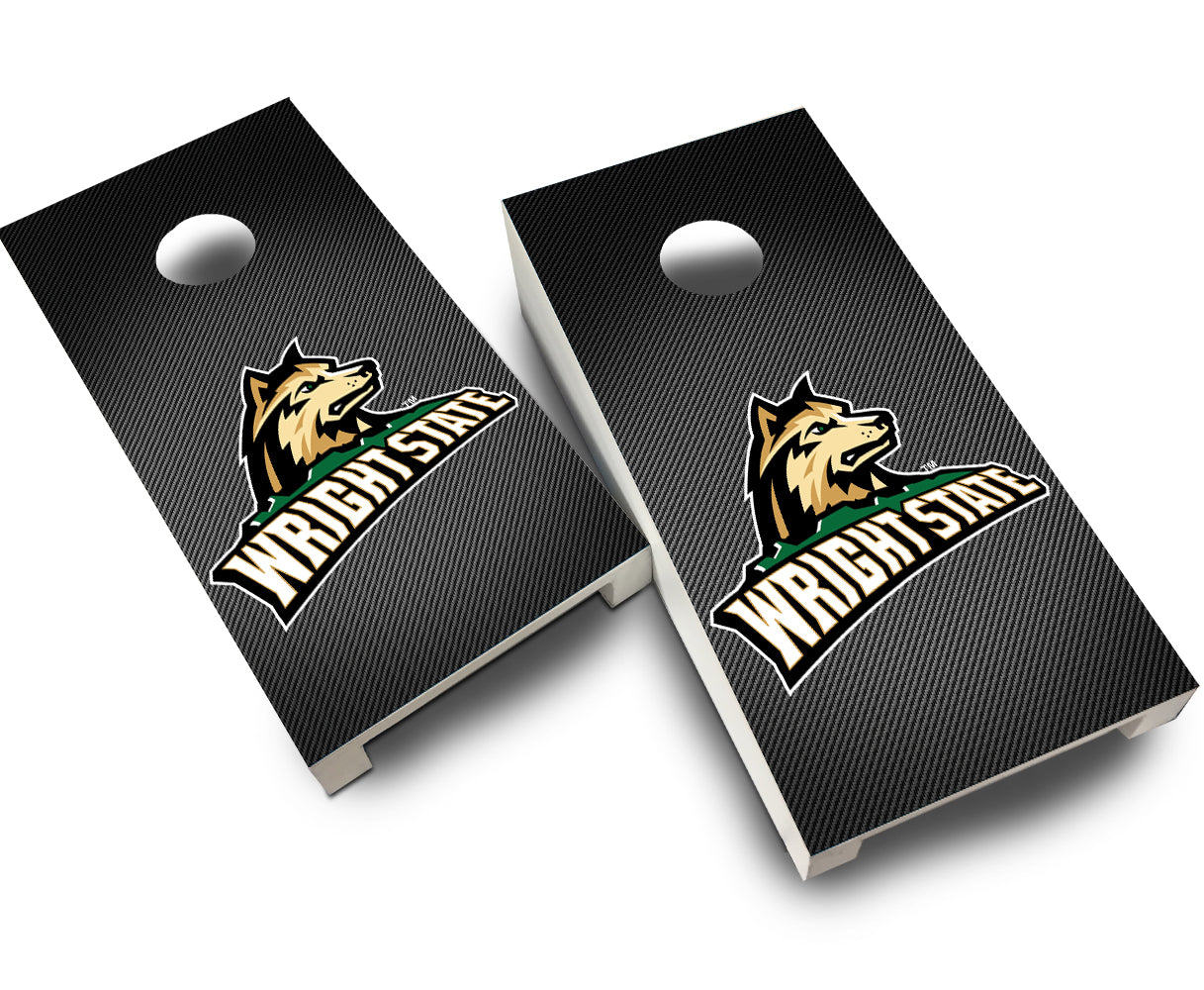 "Wright State Slanted" Tabletop Cornhole Boards