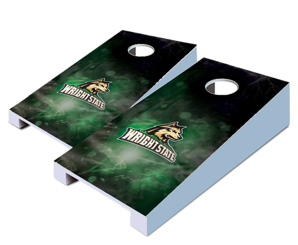 "Wright State Smoke" Tabletop Cornhole Boards