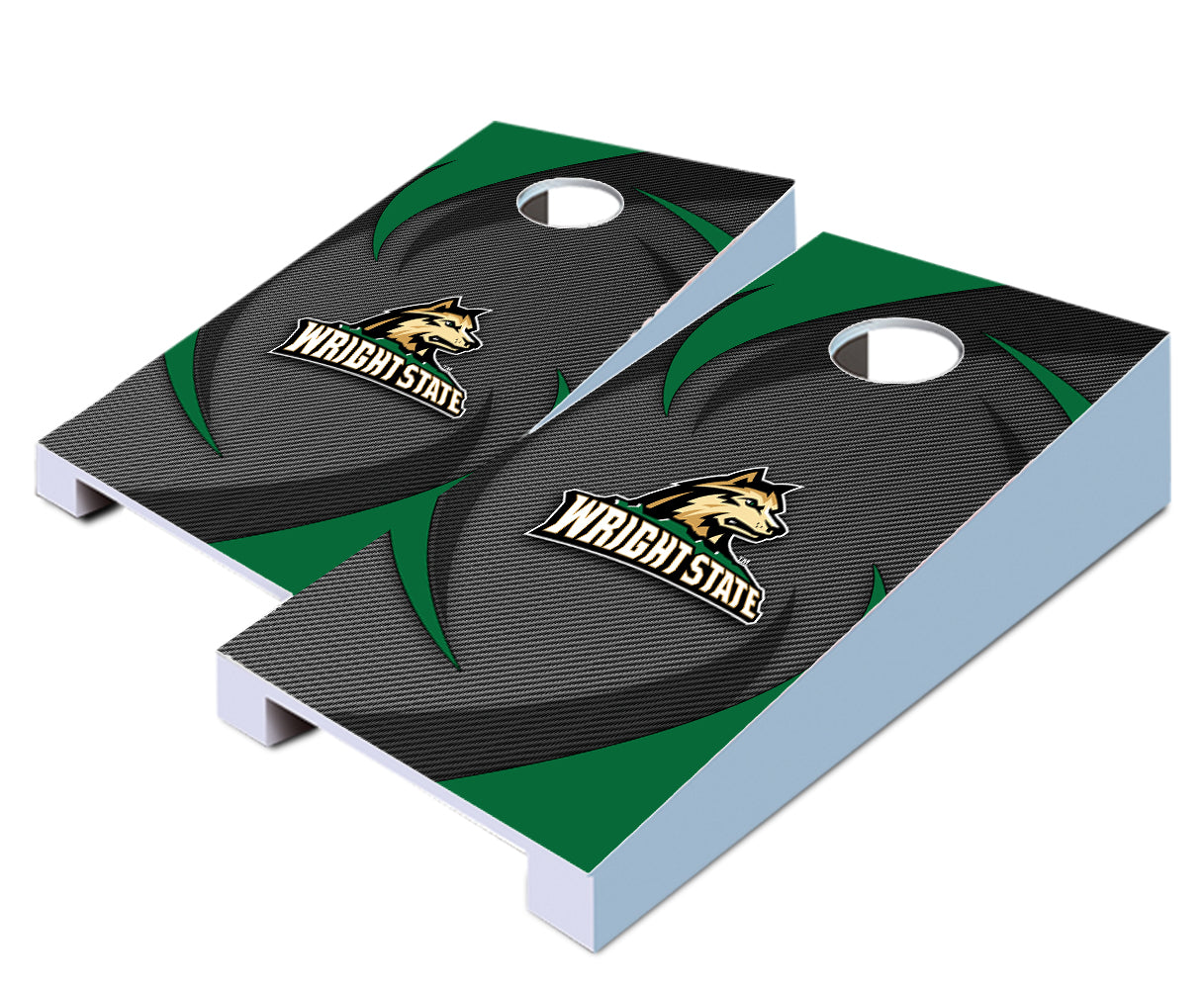 "Wright State Swoosh" Tabletop Cornhole Boards