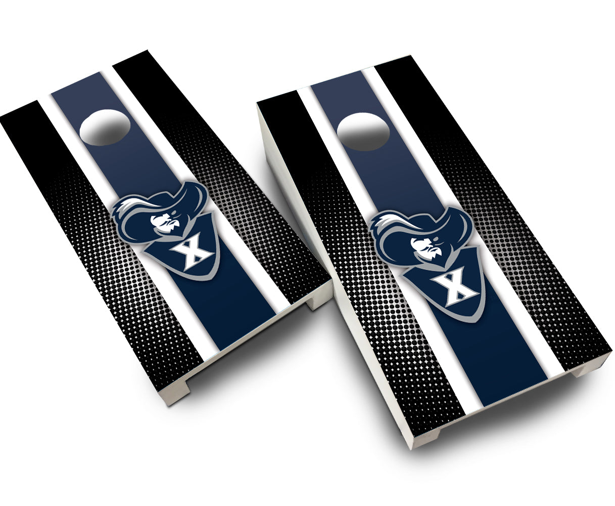 "Xavier Striped" Tabletop Cornhole Boards