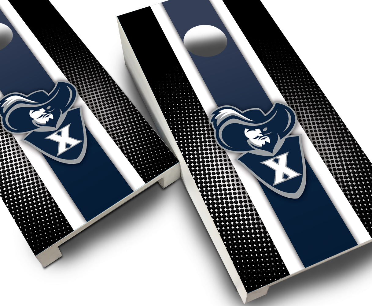 "Xavier Striped" Tabletop Cornhole Boards