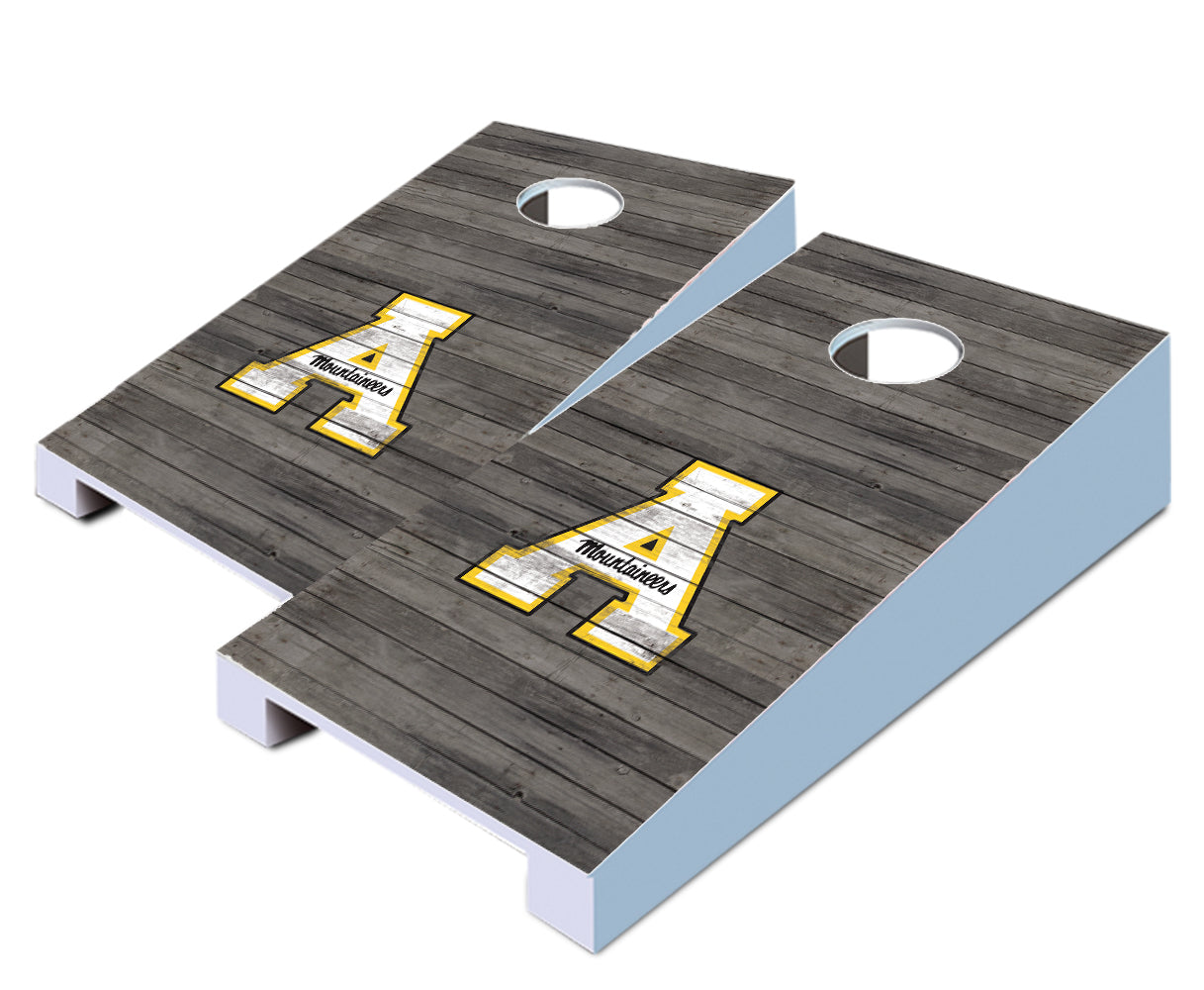 "App State Distressed" Tabletop Cornhole Boards