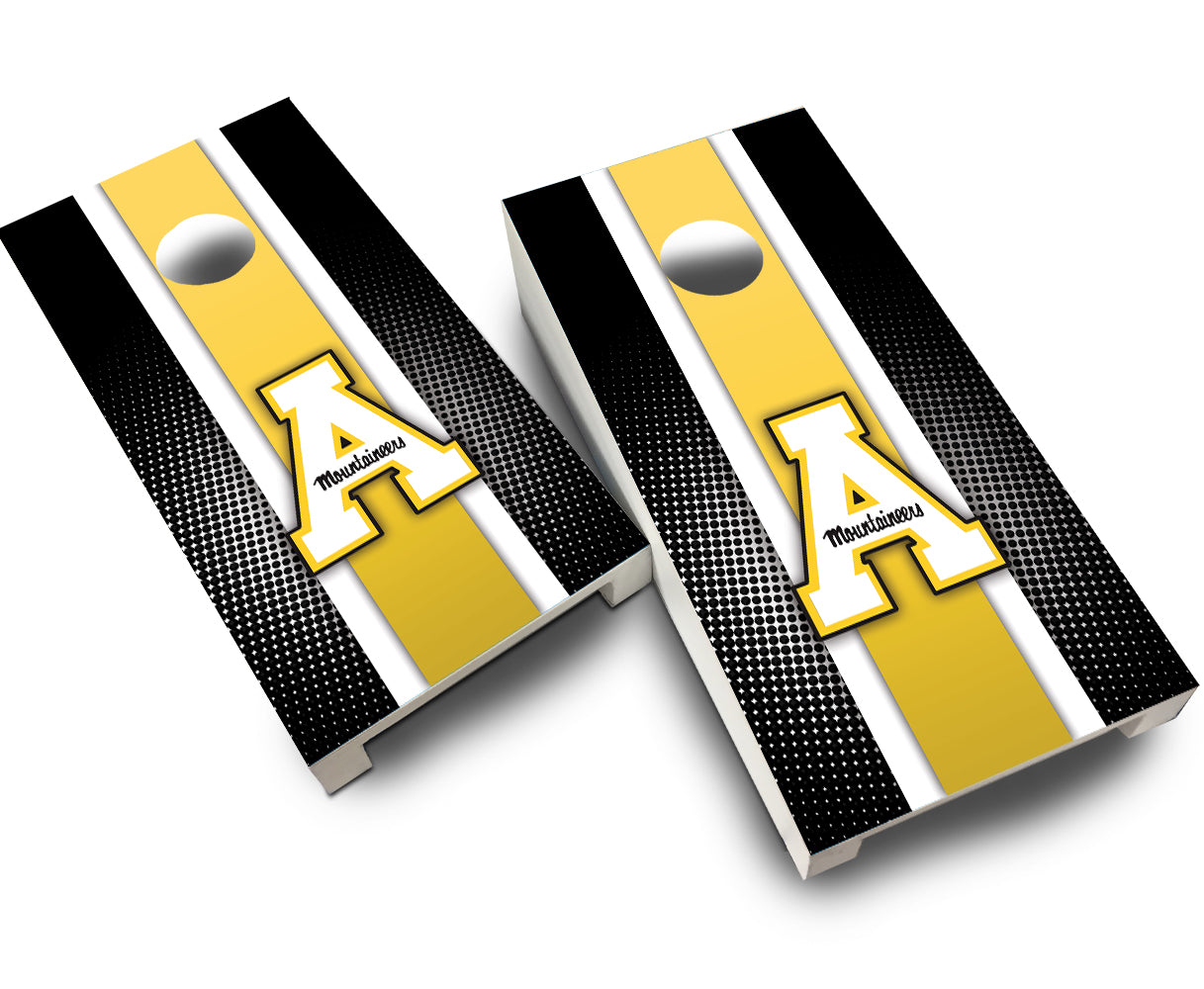 "App State Striped" Tabletop Cornhole Boards