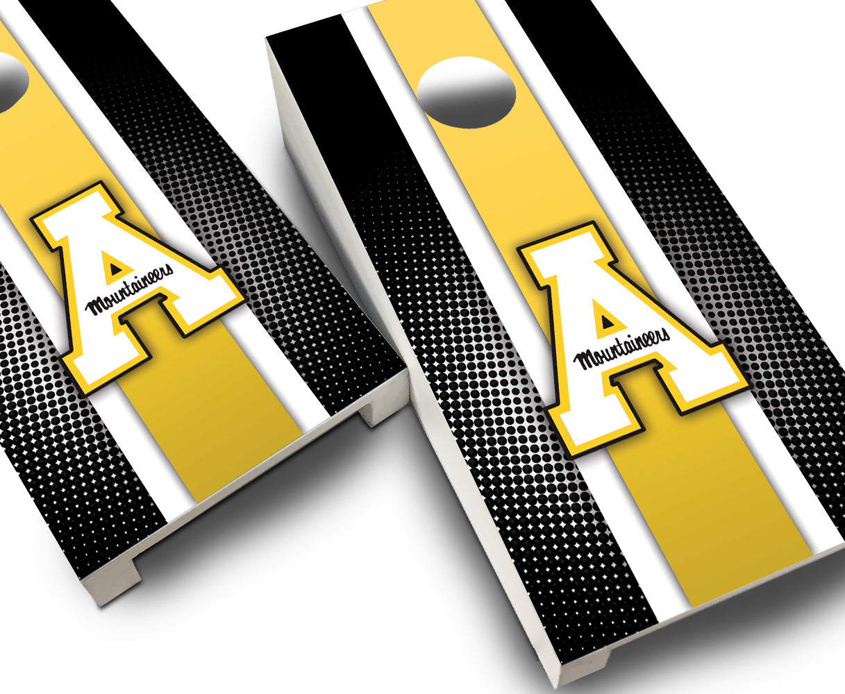 "App State Striped" Tabletop Cornhole Boards