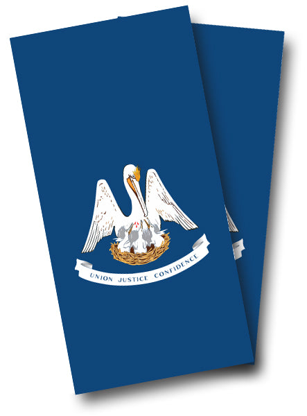 "Louisiana Flag" Cornhole Wrap