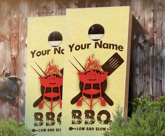 "BBQ" Cornhole Boards