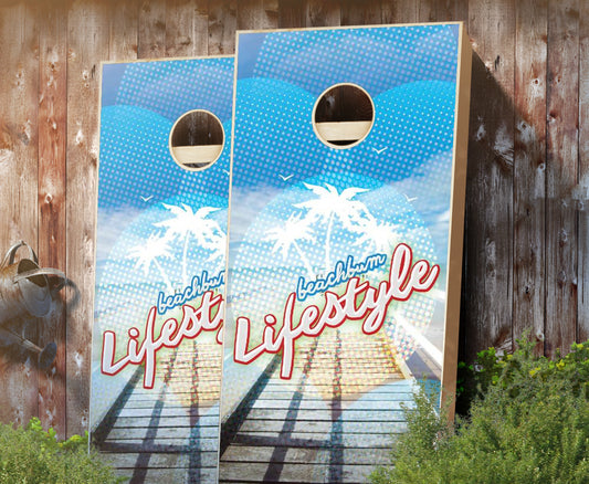 "Beach Bum Lifestyle" Cornhole Boards
