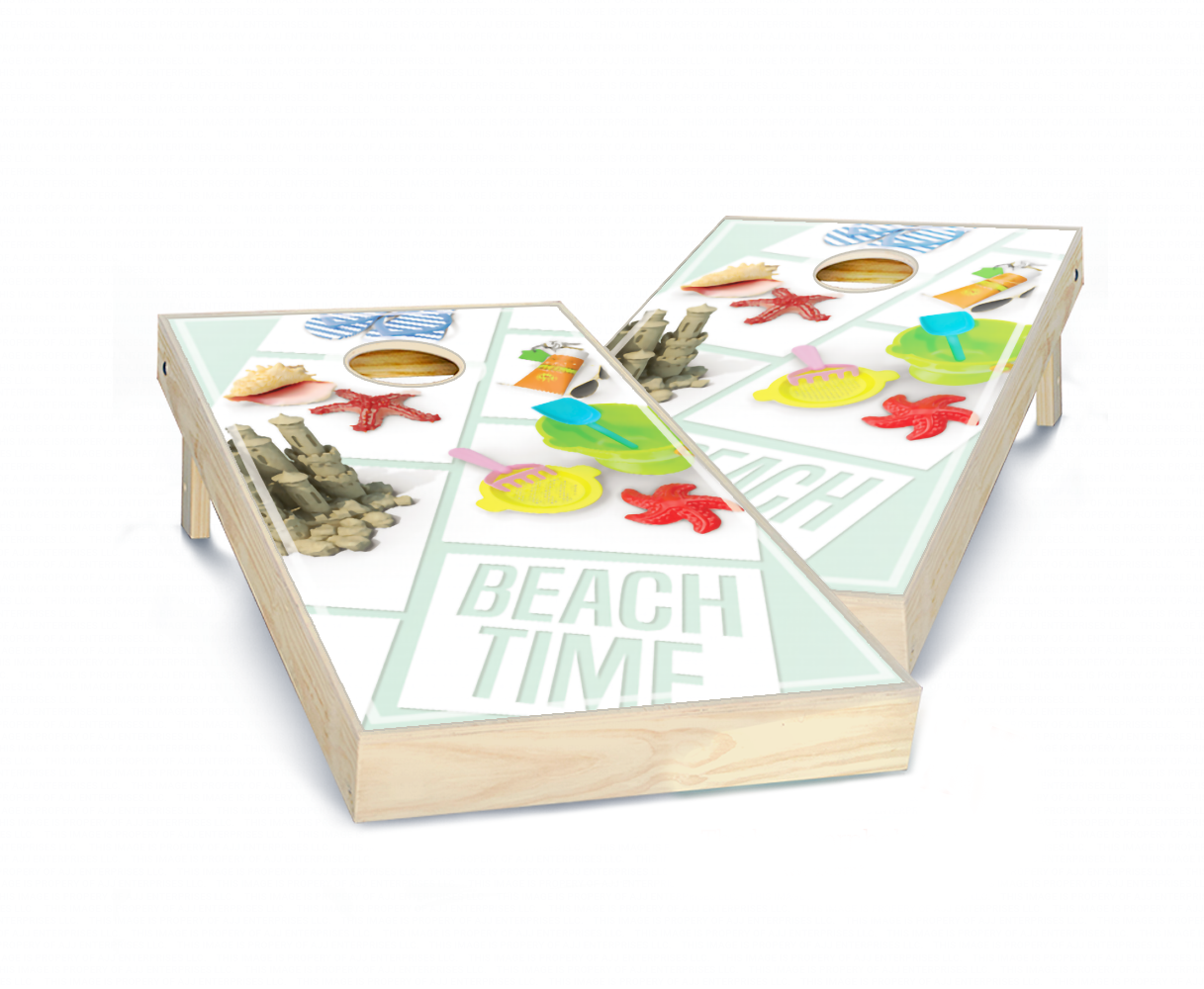"Beach Time" Cornhole Boards