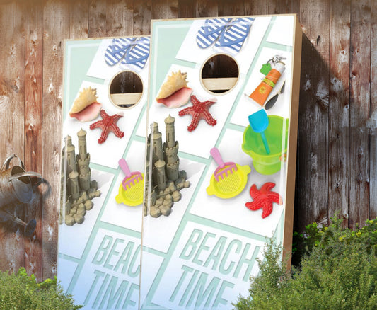 "Beach Time" Cornhole Boards