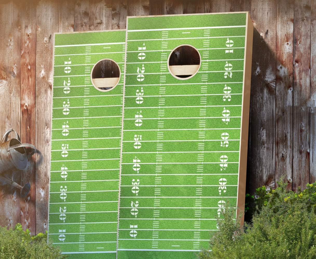 "Football Turf" Cornhole Boards