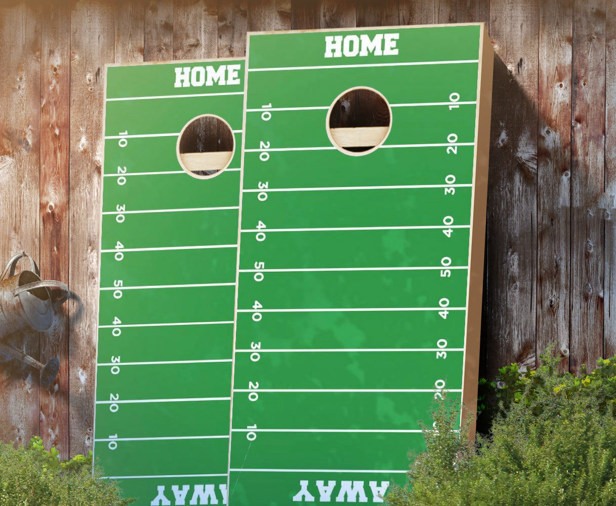 "Football Field" Cornhole Boards