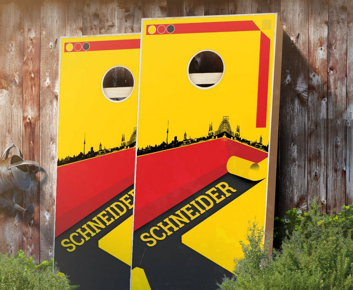 "German Surname" Cornhole Boards