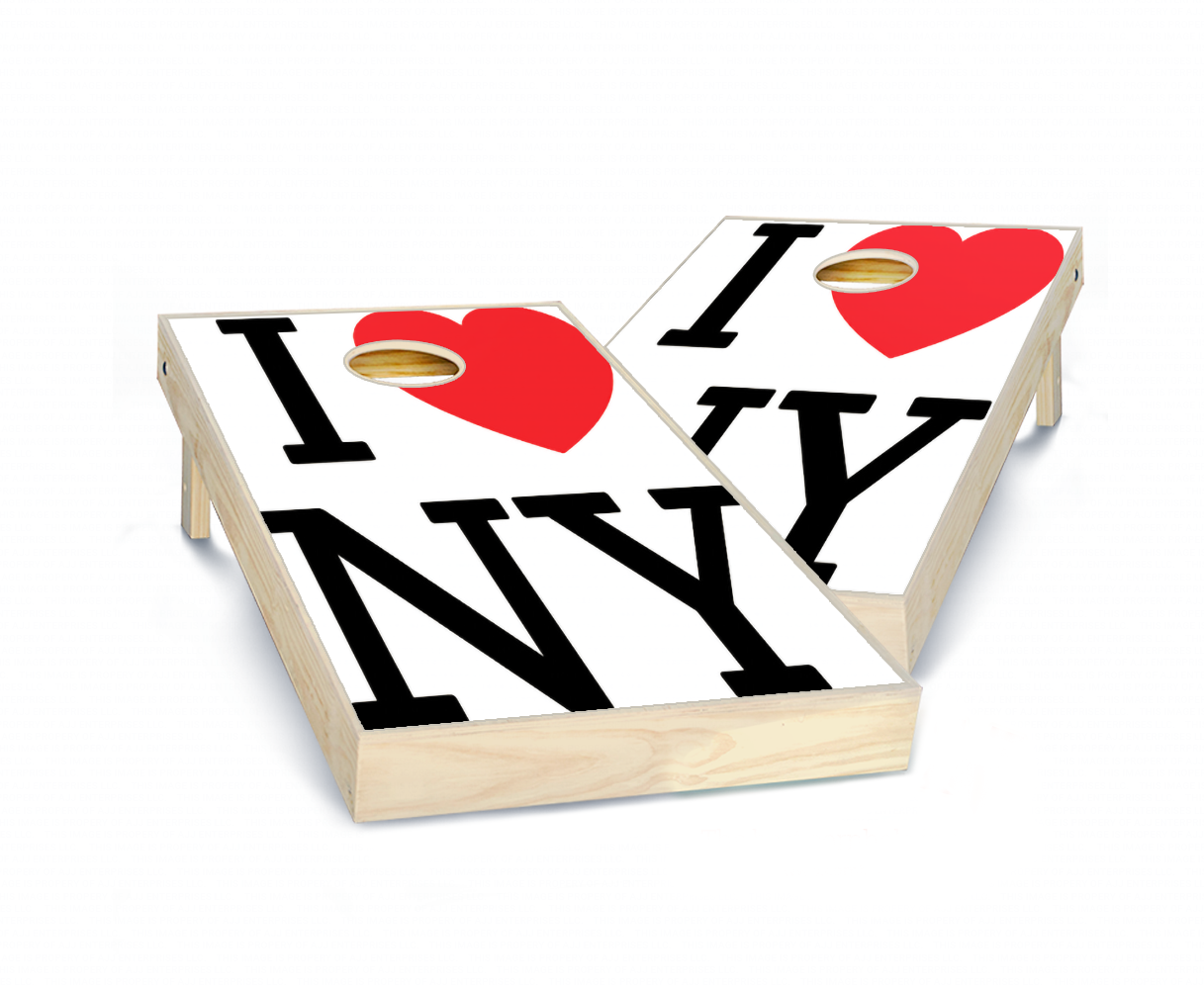 "I Heart NY" Cornhole Boards