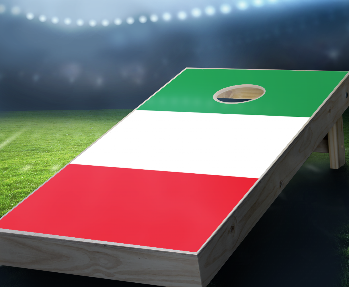 "Italian Flag" Cornhole Boards