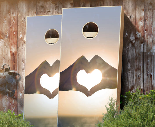 "Love Sunset" Cornhole Boards
