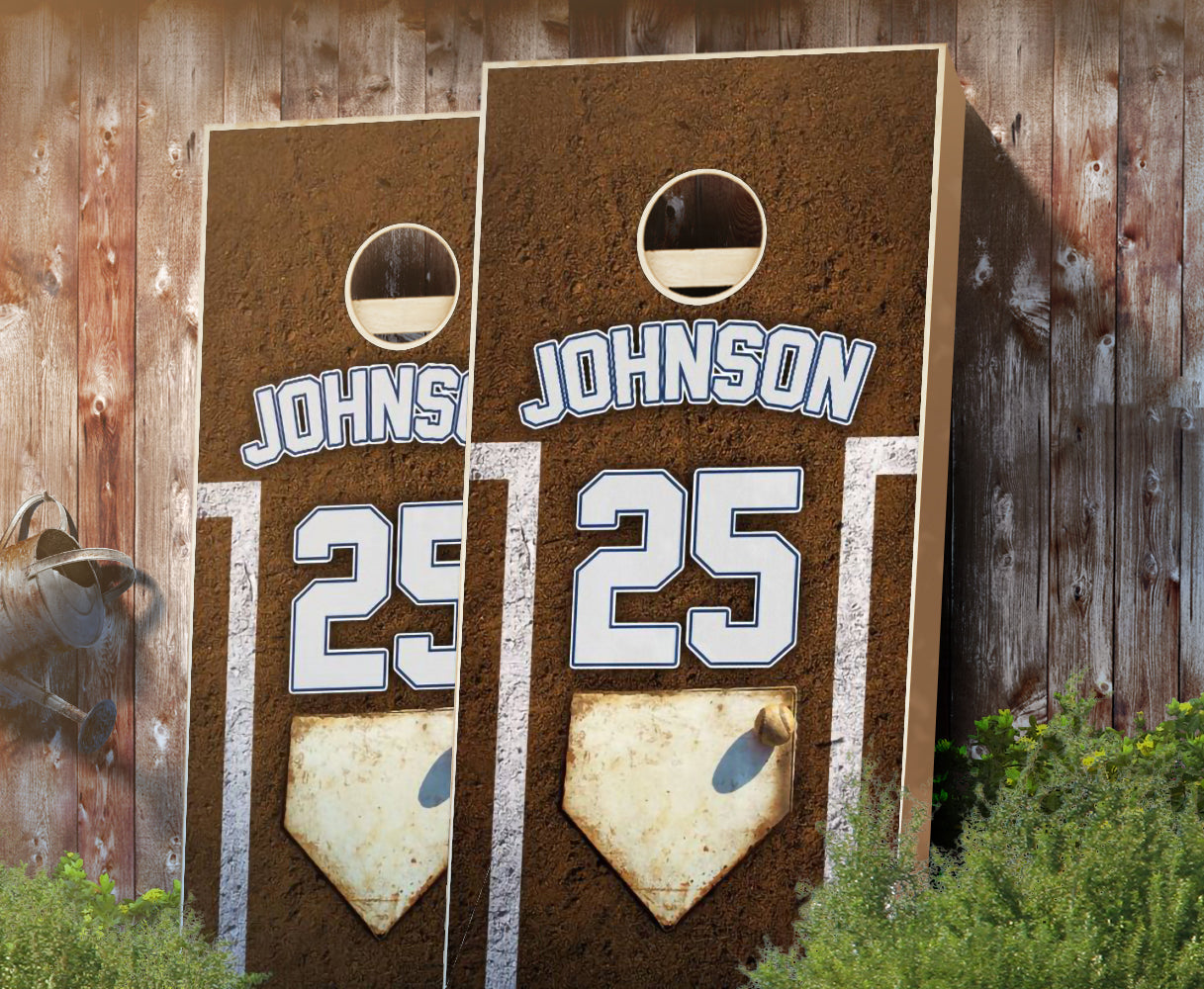 "Personalized Baseball" Cornhole Boards