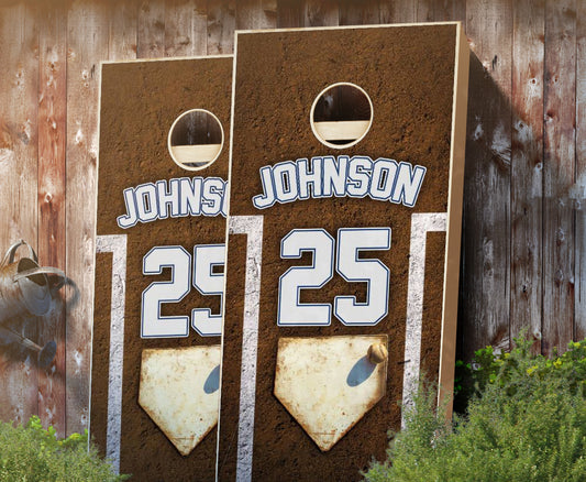 "Personalized Baseball" Cornhole Boards