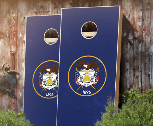 "Utah Flag" Cornhole Boards