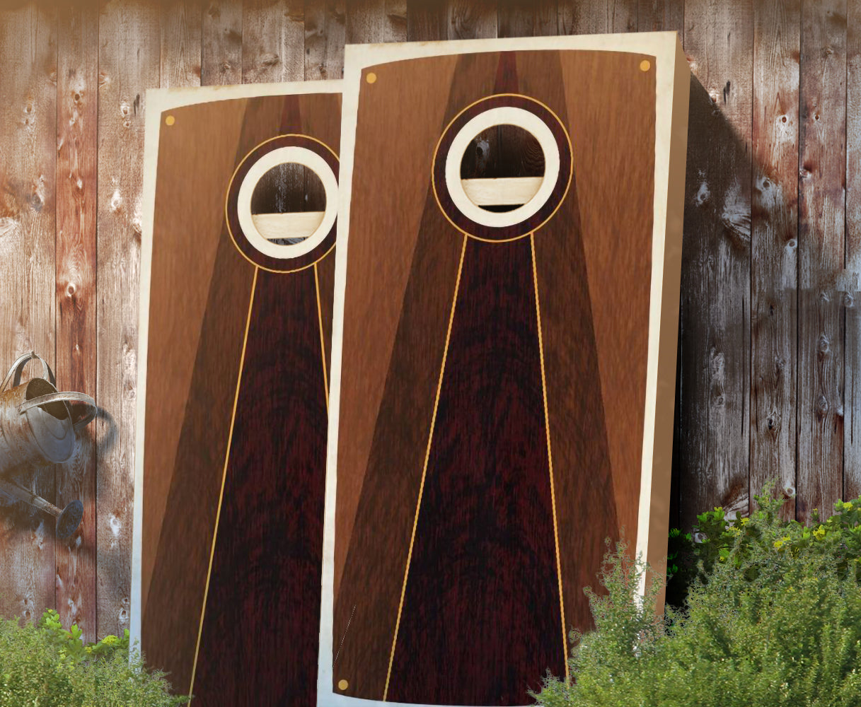 "Bennet Pyramid" Stained Cornhole Boards