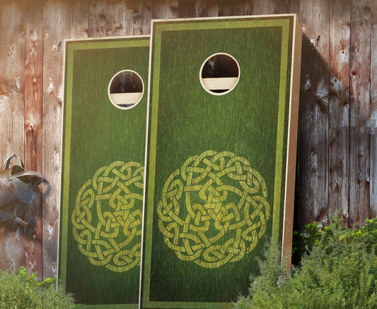 "Celtic Knot" Stained Cornhole Boards