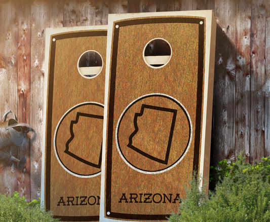 "Arizona" State Stained Cornhole Board