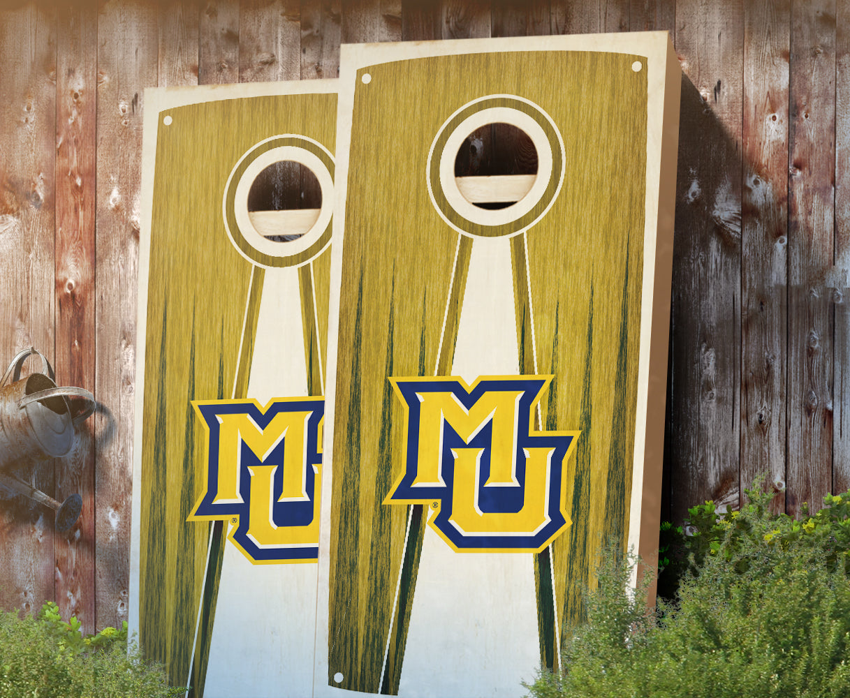 "Marquette Stained Pyramid" Cornhole Boards