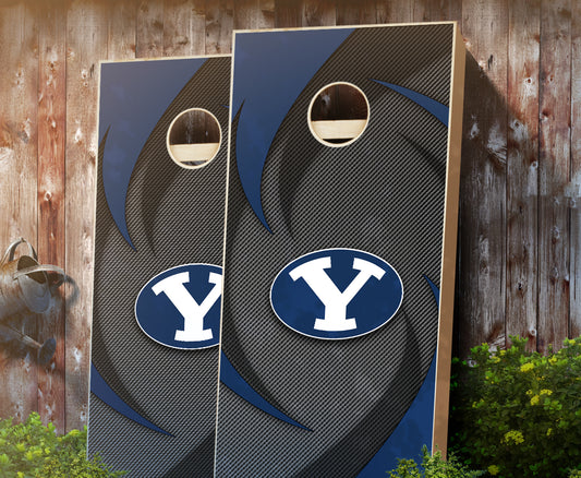 "BYU Swoosh" Cornhole Boards