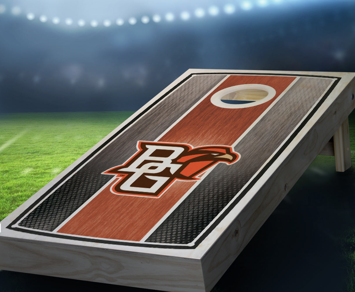 "Bowling Green Stained Stripe" Cornhole Boards