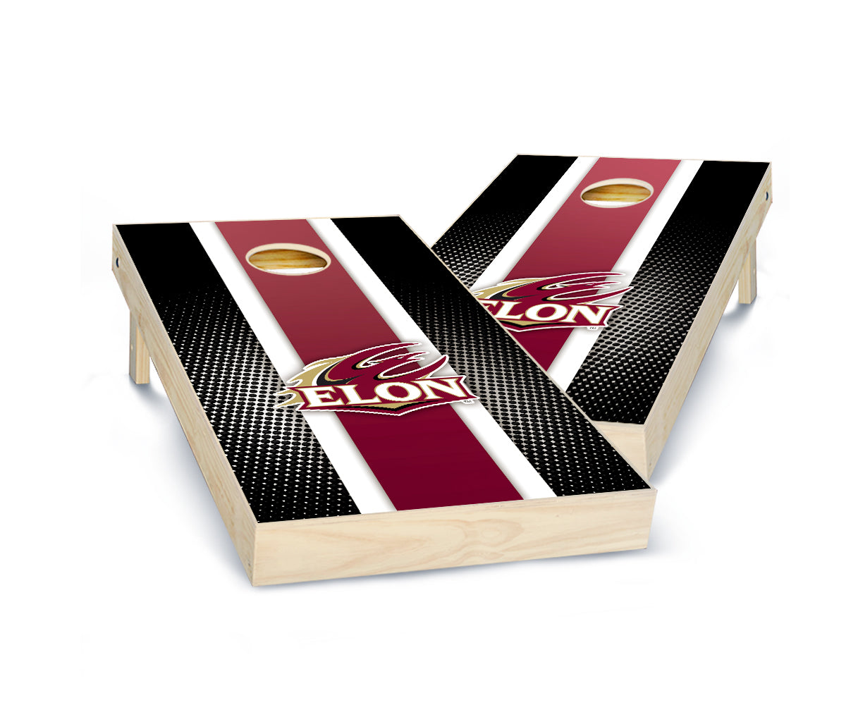 "Elon Striped" Cornhole Boards