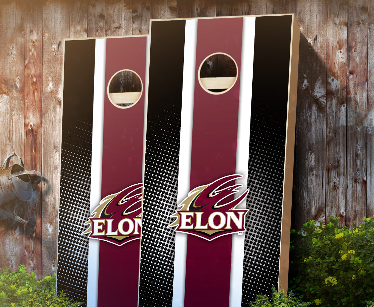 "Elon Striped" Cornhole Boards
