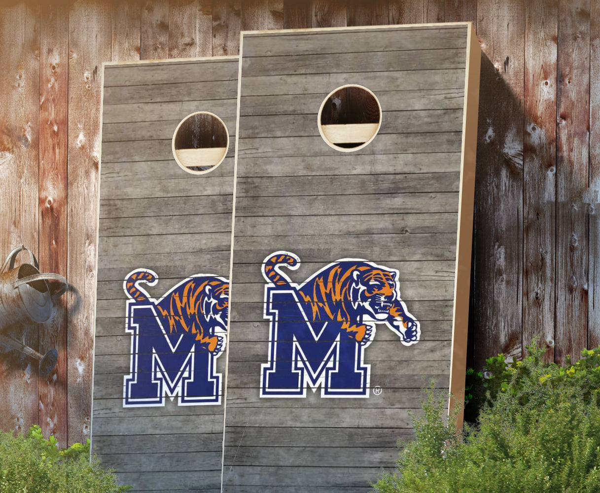 "Memphis Distressed" Cornhole Boards