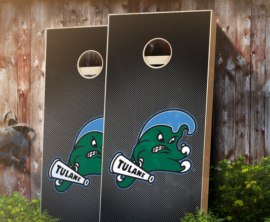 "Tulane Slanted" Cornhole Boards