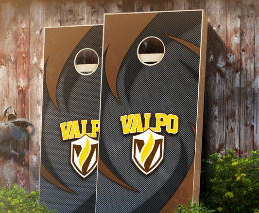 "Valparaiso Swoosh" Cornhole Boards