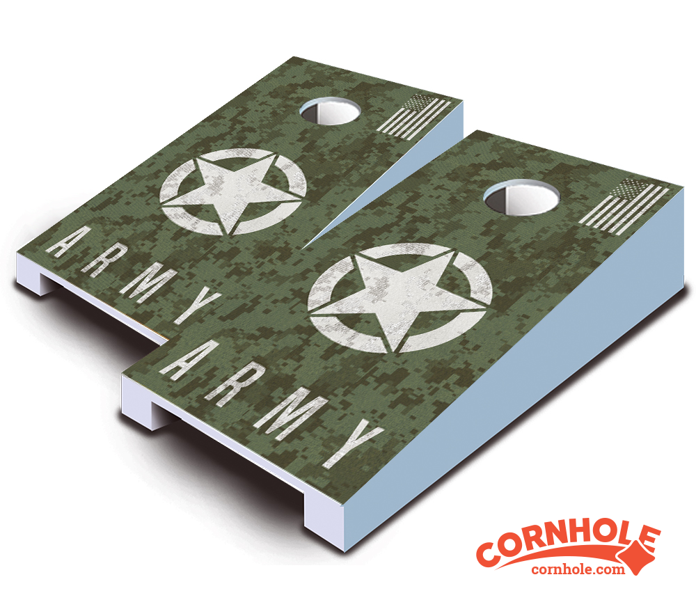 "Army Digital" Tabletop Cornhole Boards