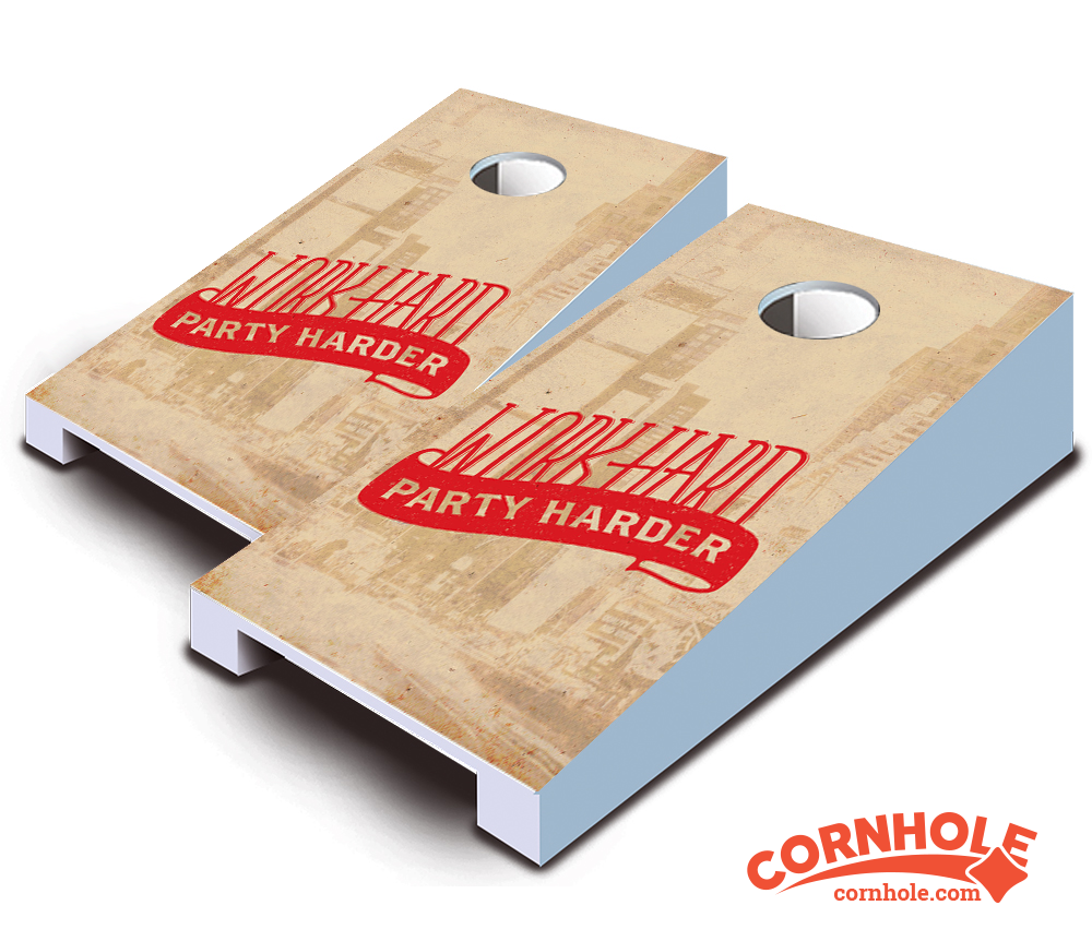 "Party Harder" Tabletop Cornhole Boards