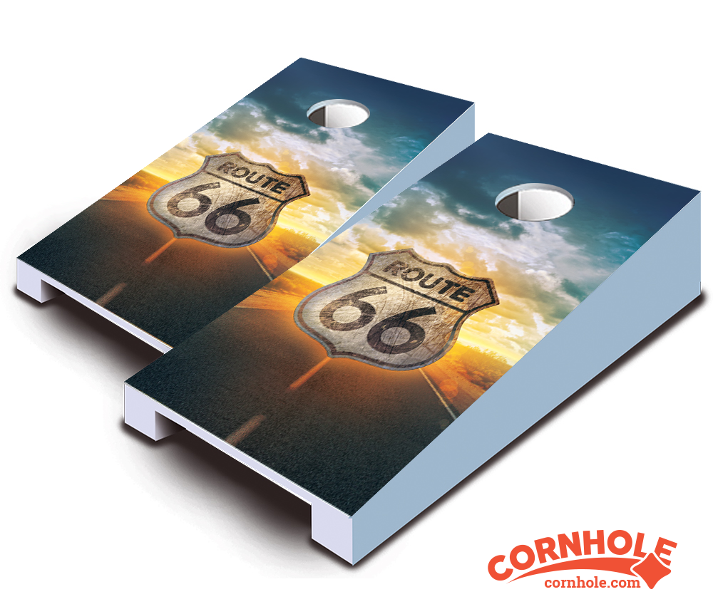 "Route 66" Tabletop Cornhole Boards
