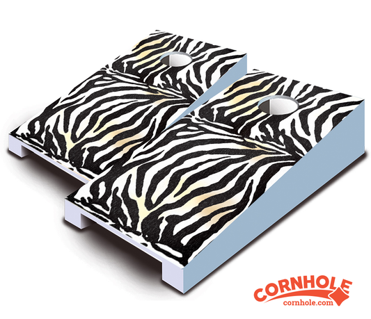 "Zebra" Tabletop Cornhole Boards