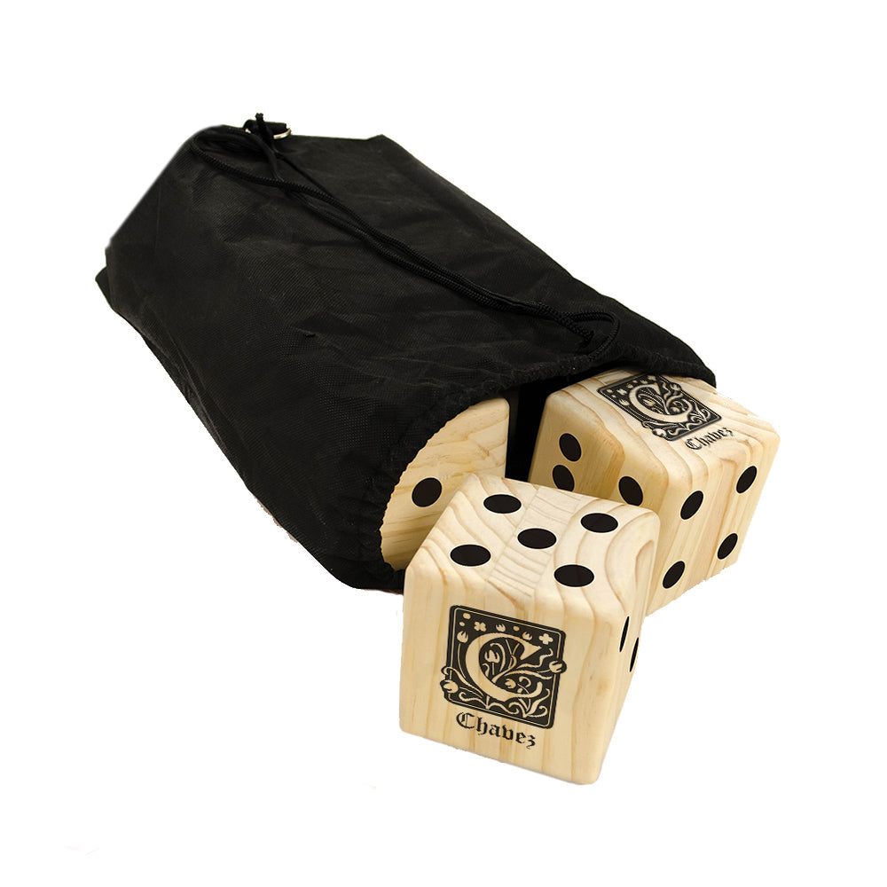 Celtic Monogram Lawn Dice Game