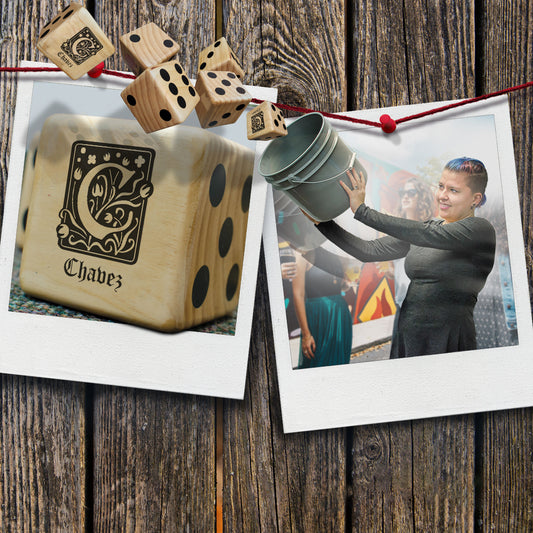 Celtic Monogram Lawn Dice Game