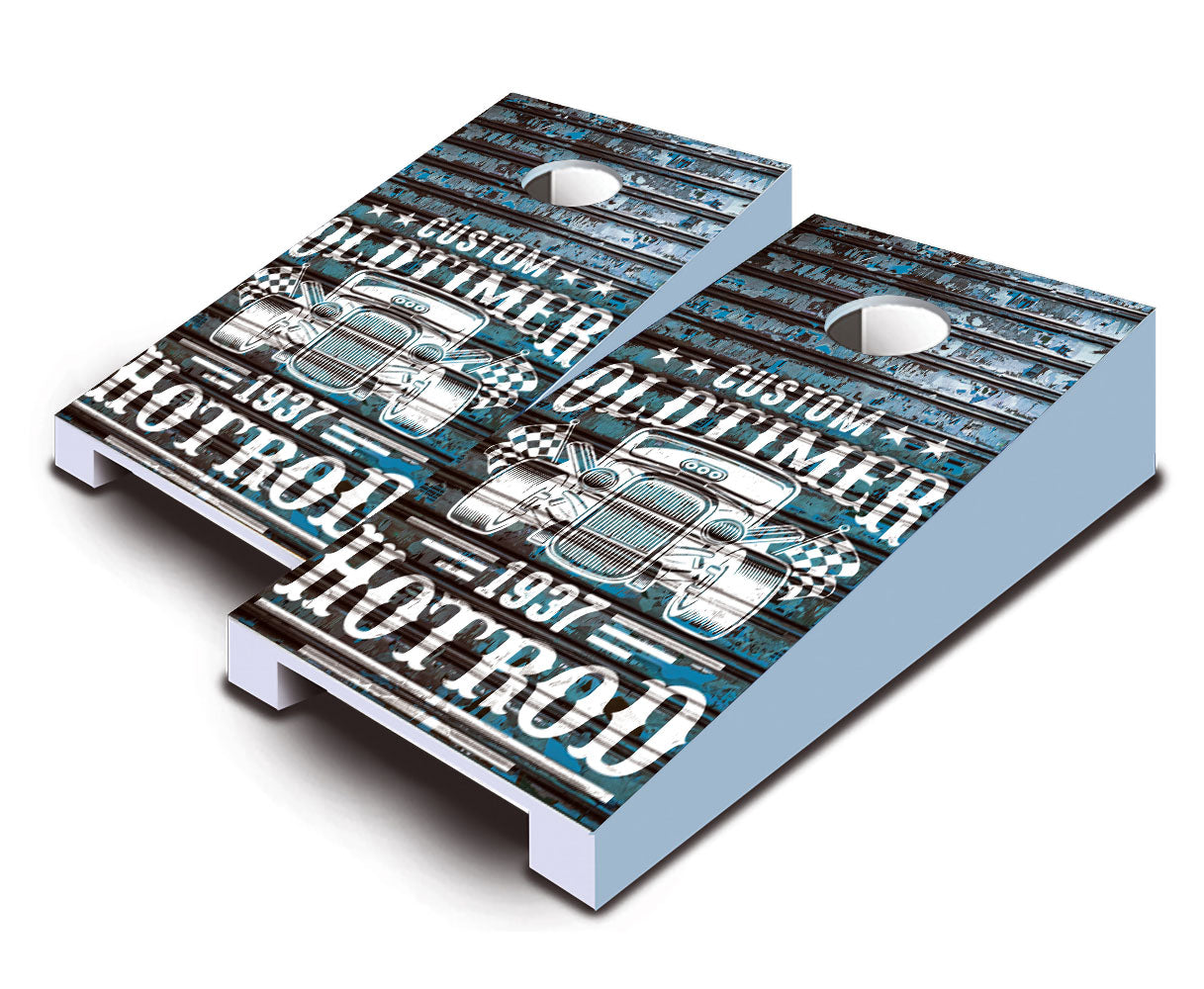 "Custom Old Timer Hotrod" Tabletop Cornhole Boards