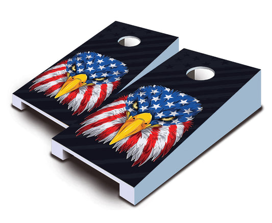 "Patriot Eagle Fighter" Tabletop Cornhole Boards