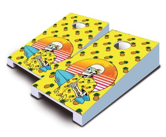 "Skull Pineapple Shirt" Tabletop Cornhole Boards